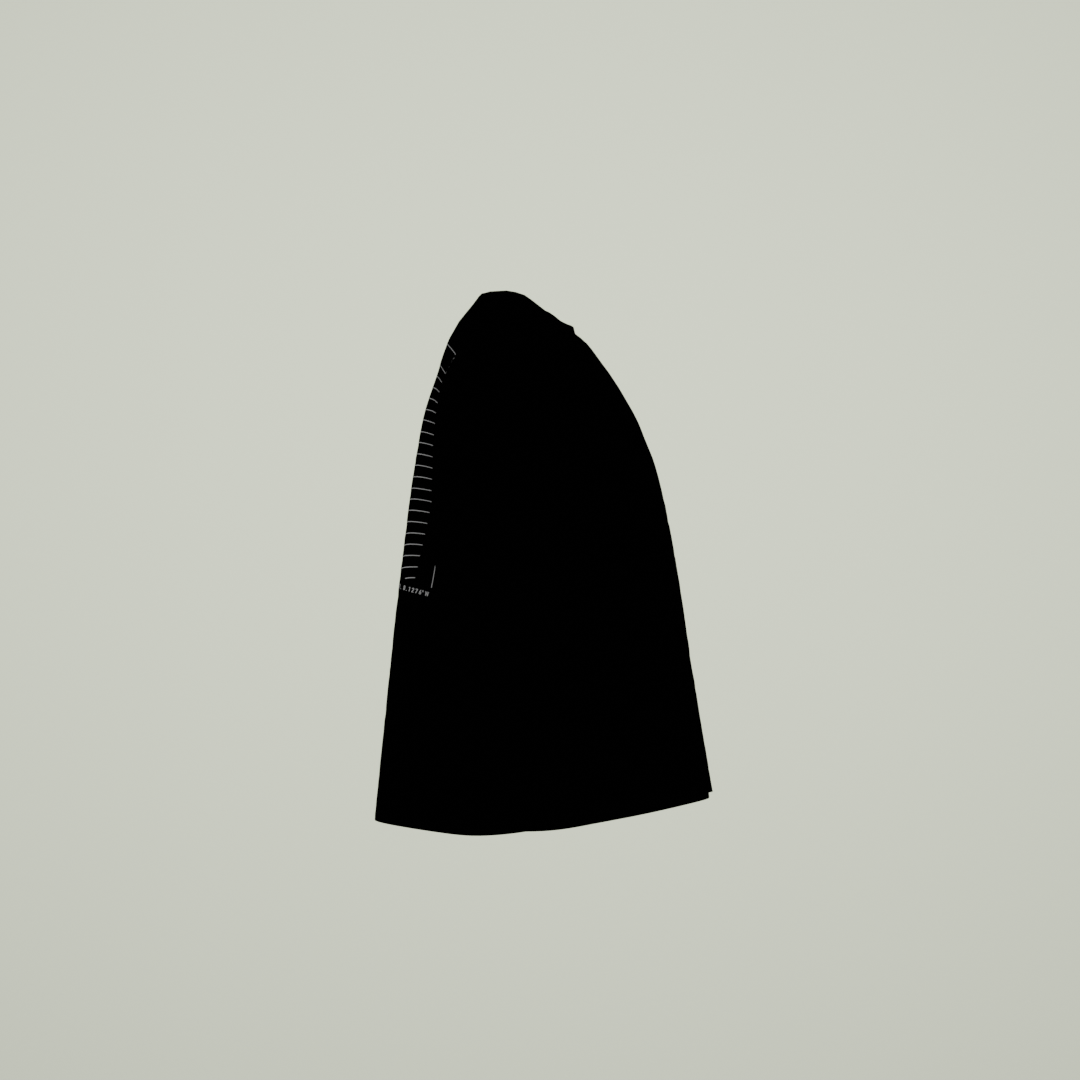 Oversized Wave Graphic T-Shirt in Black