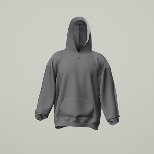 Oversized Fleece Lined Hoodie in Grey